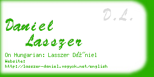 daniel lasszer business card